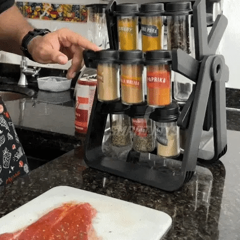 Organizador de Condimentos Giratorio — 18 Frascos